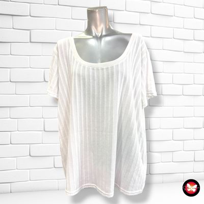 **HOY** Camiseta de punto de manga corta EVER.ME color Blanco Talla XXL