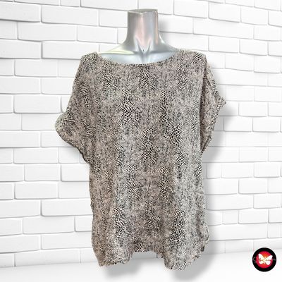 **HOY** Blusa de manga corta ATMOSPHERE color Rosa y negro Talla 48