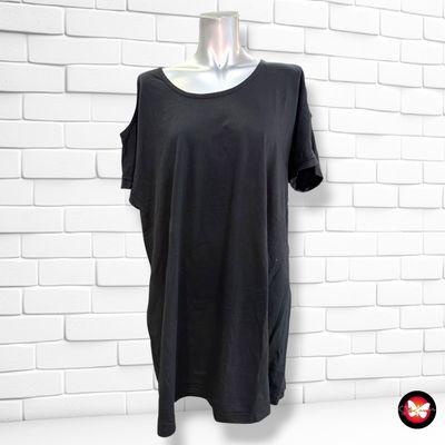 **HOY** MAXI Camiseta de manga corta con hombros descubiertos BPC color Negro Talla 44/46