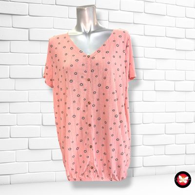 **HOY** Camiseta de manga corta GINA BENOTTI color Rosa y negro Talla 40/42