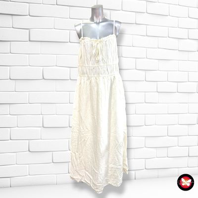 **HOY** Vestido largo de tirantes PRIMARK color Hueso Talla 46