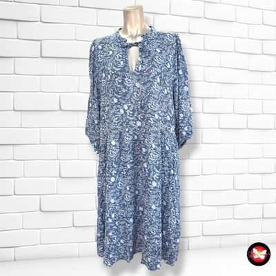 **HOY** Vestido blusón KAFFE CURVE color Azul y celeste Talla 3XL