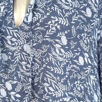 **HOY** Vestido blusón KAFFE CURVE color Azul y celeste Talla 3XL