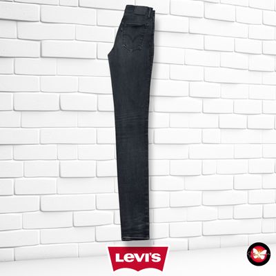 **HOY** Pantalón MILE HIGH SUPER SKINNY LEVI’S color Negro vaquero Talla S/M (W27)