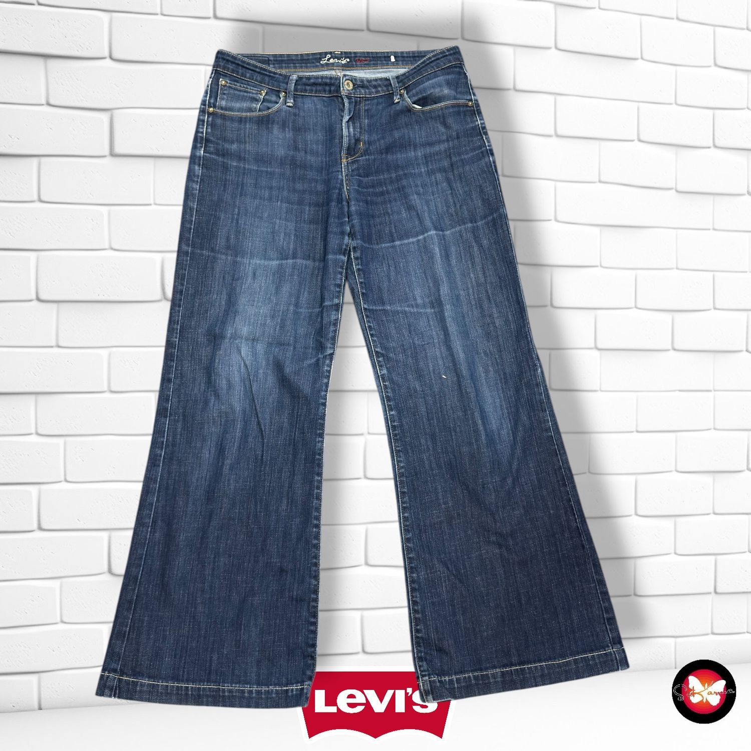 **HOY** Pantalón LEVI’S color Azul vaquero Talla L (W30) (grande)