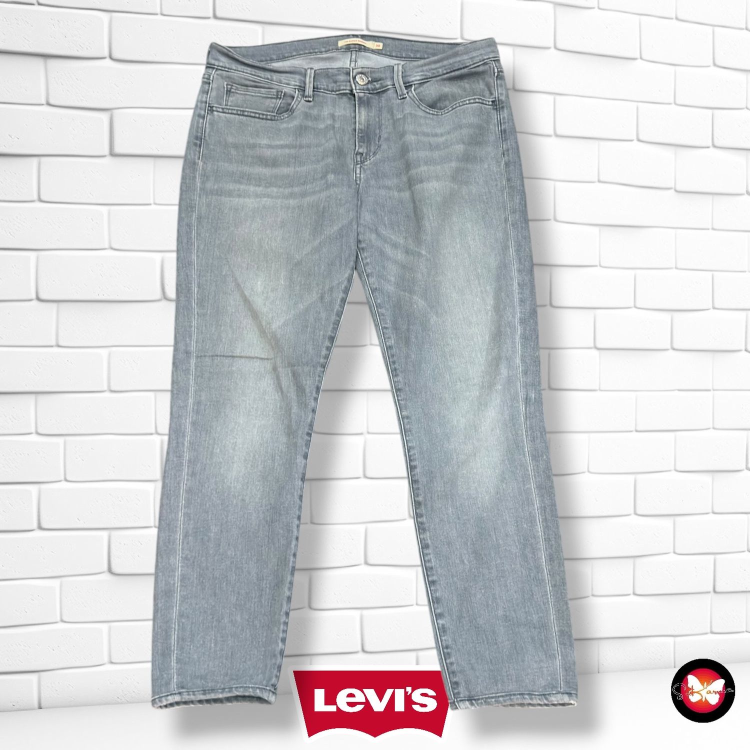 **HOY** Pantalón 710 SUPER SKINNY (tobillero) LEVI’S color Azul grisáceo vaquero Talla L (W30)