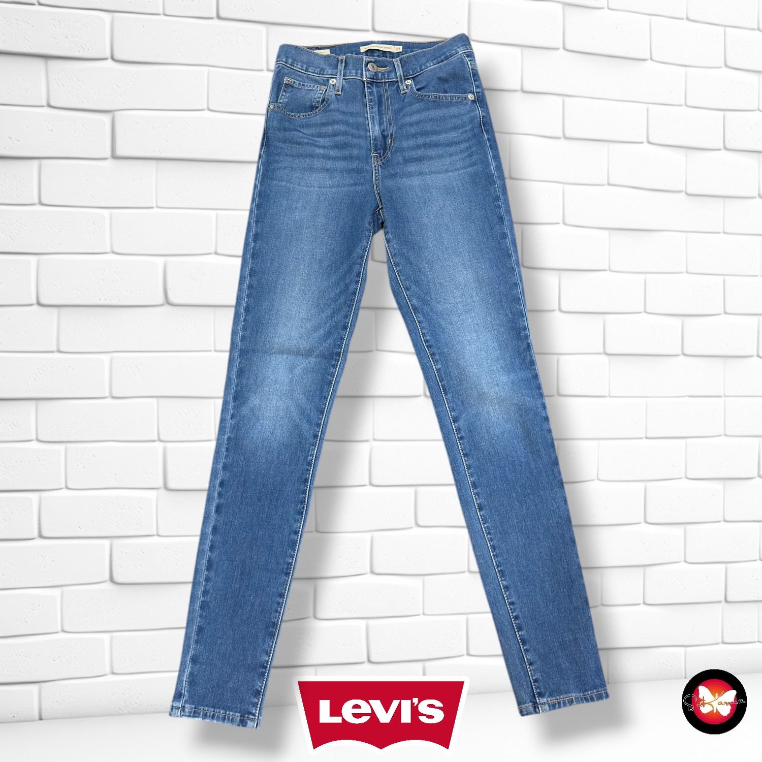 **HOY** Pantalón MILE HIGH SUPER SKINNY LEVI’S color Azul vaquero Talla XS (W24)