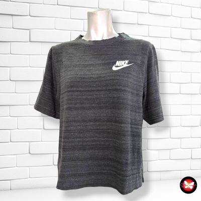 **HOY** Camiseta tipo sudadera de manga corta NIKE color Gris Talla M