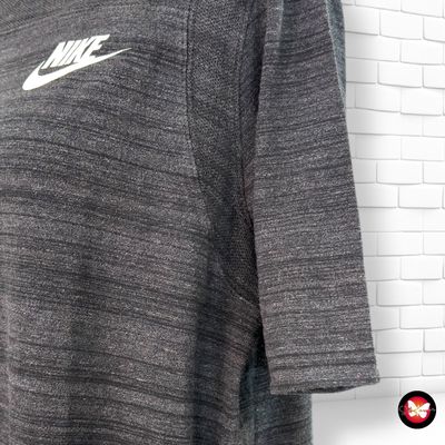 **HOY** Camiseta tipo sudadera de manga corta NIKE color Gris Talla M