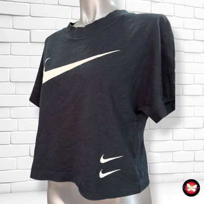 **HOY** Camiseta cropped de manga corta NIKE color Negro Talla S
