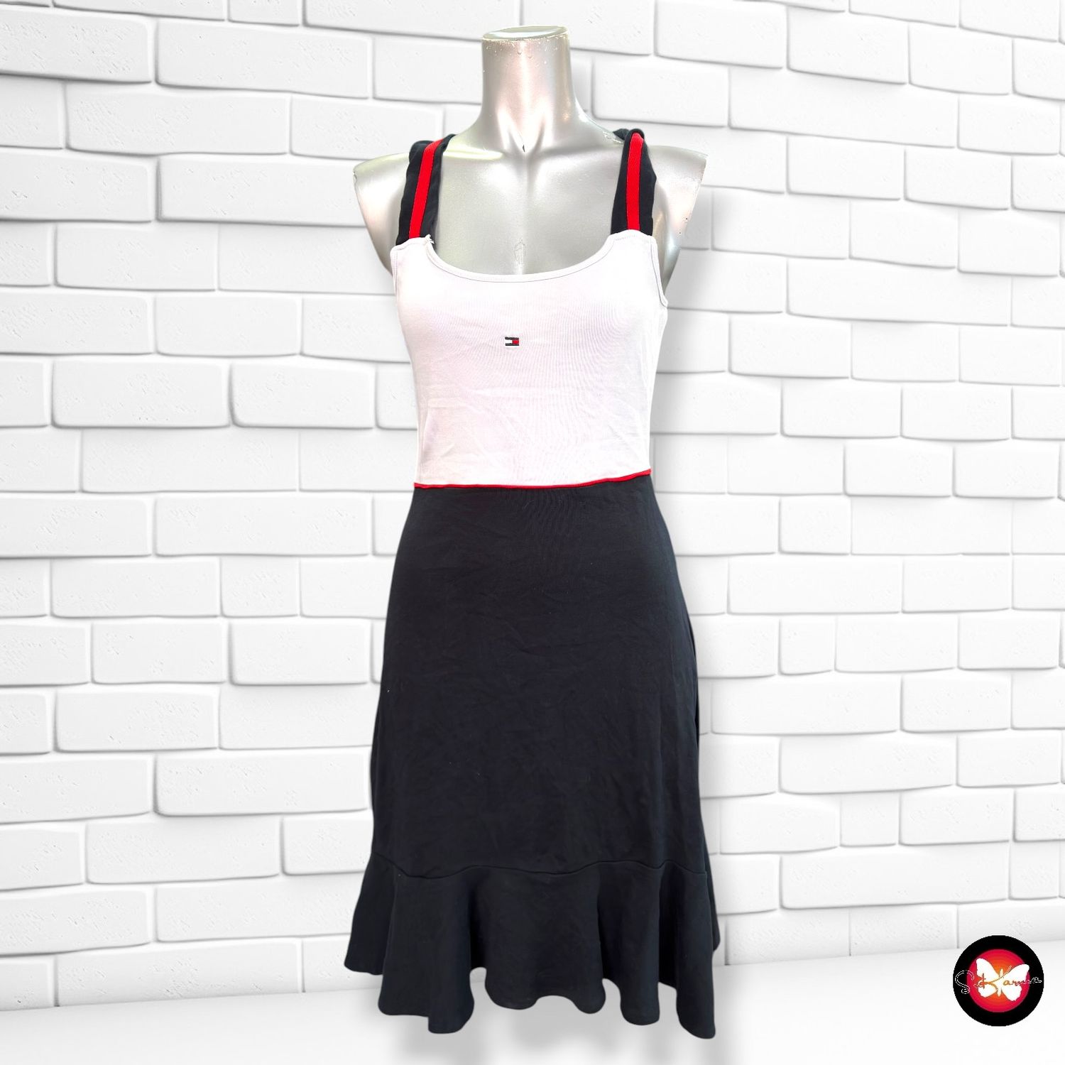 **HOY** Vestido deportivo TOMMY HILFIGER color Azul marino y blanco Talla S