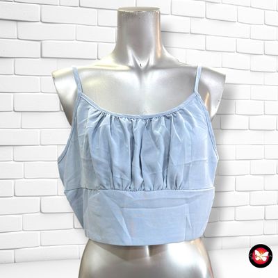 **HOY** Crop top SHEIN color Celeste Talla XL