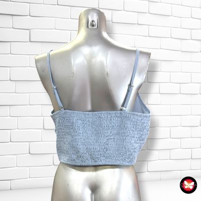 **HOY** Crop top SHEIN color Celeste Talla XL