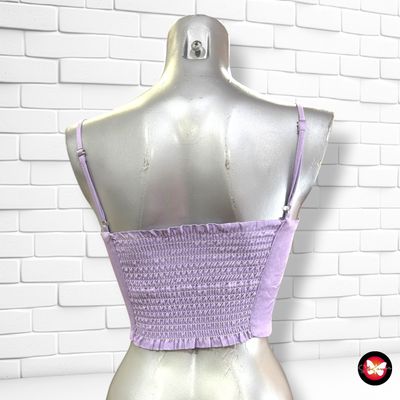 **HOY** Crop top ZARA color Lila Talla XS
