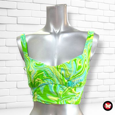 **HOY** Crop top STRADIVARIUS color Verde Talla S (pequeña)