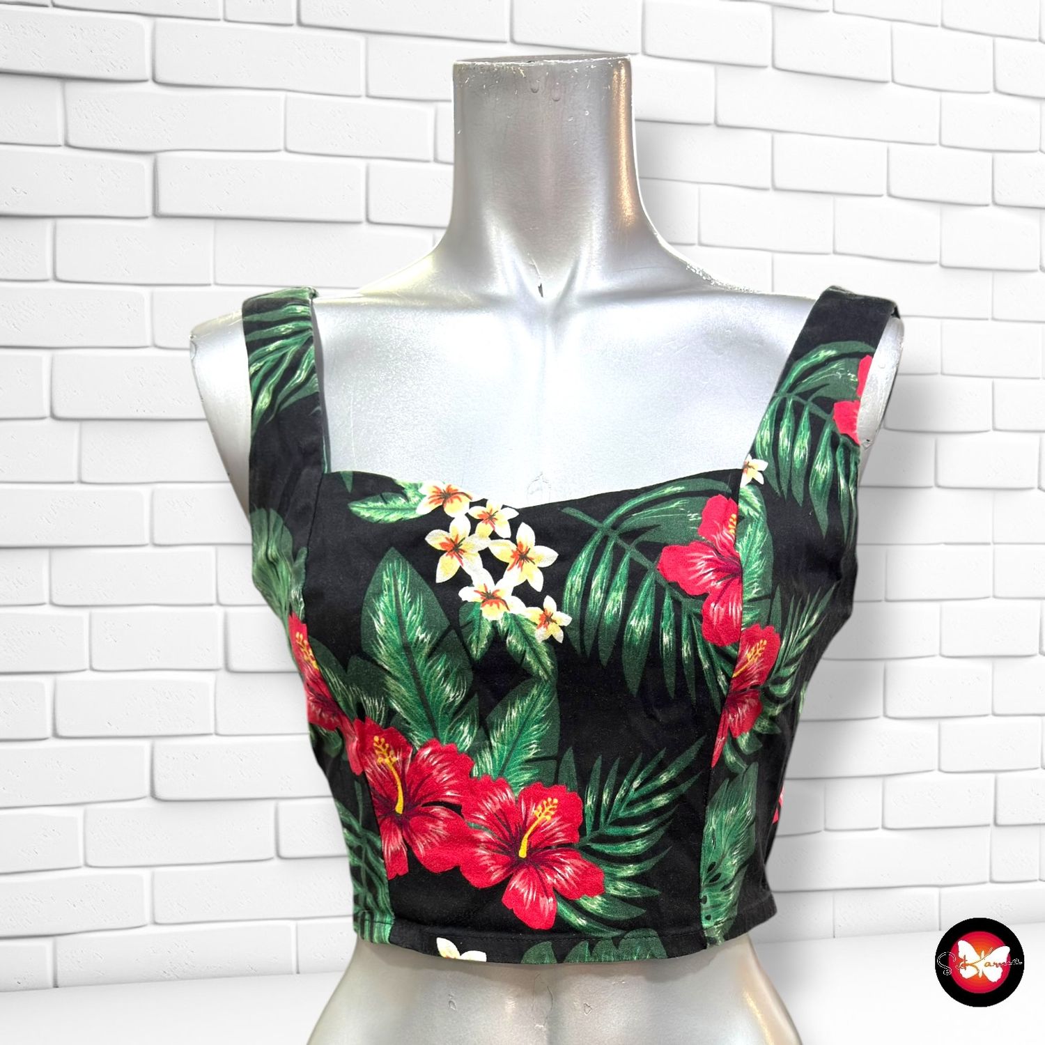 **HOY** Crop top de flores COLLECTIF color Varios Talla XS