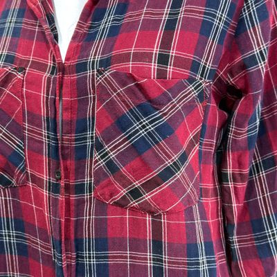 **HOY** Camisola de cuadros JENNYFER color Rojo y azul marino Talla S