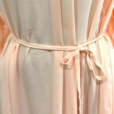 **HOY** Vestido blusón traslúcido MAMÁ · H&amp;M color Salmón Talla L