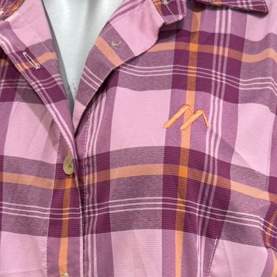 **HOY** Camisa outdoors de cuadros MAIER SPORTS color Rosa y magenta Talla 36