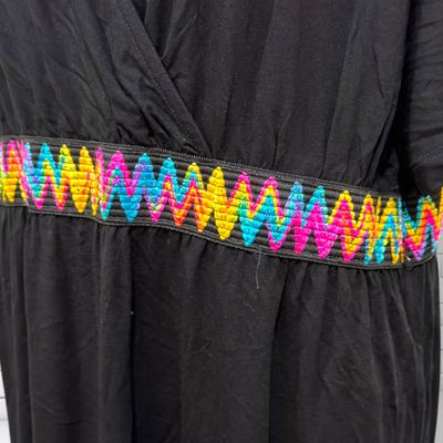 **HOY** Vestido de manga corta escote cruzado BODYFLIRT color Negro Talla XL