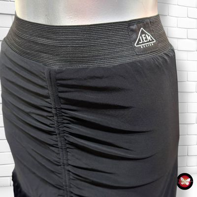 **HOY** Falda de noche con drapeado y flecos  color Negro Talla XS
