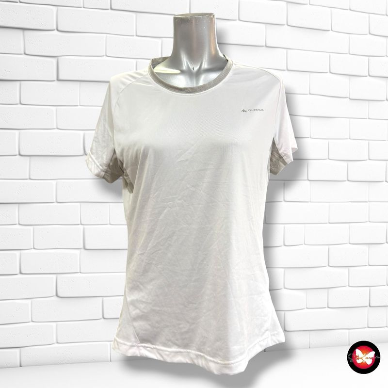**HOY** Camiseta deportiva QUECHUA color Blanco y gris Talla S/M