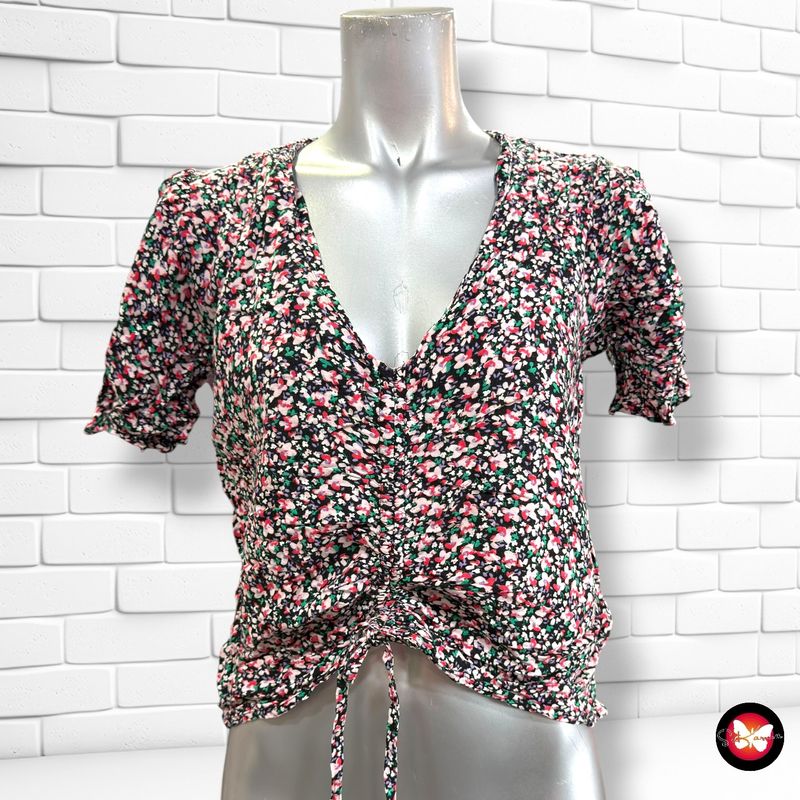 **HOY** Blusa de manga corta de florecitas YEZZ color Varios Talla XS
