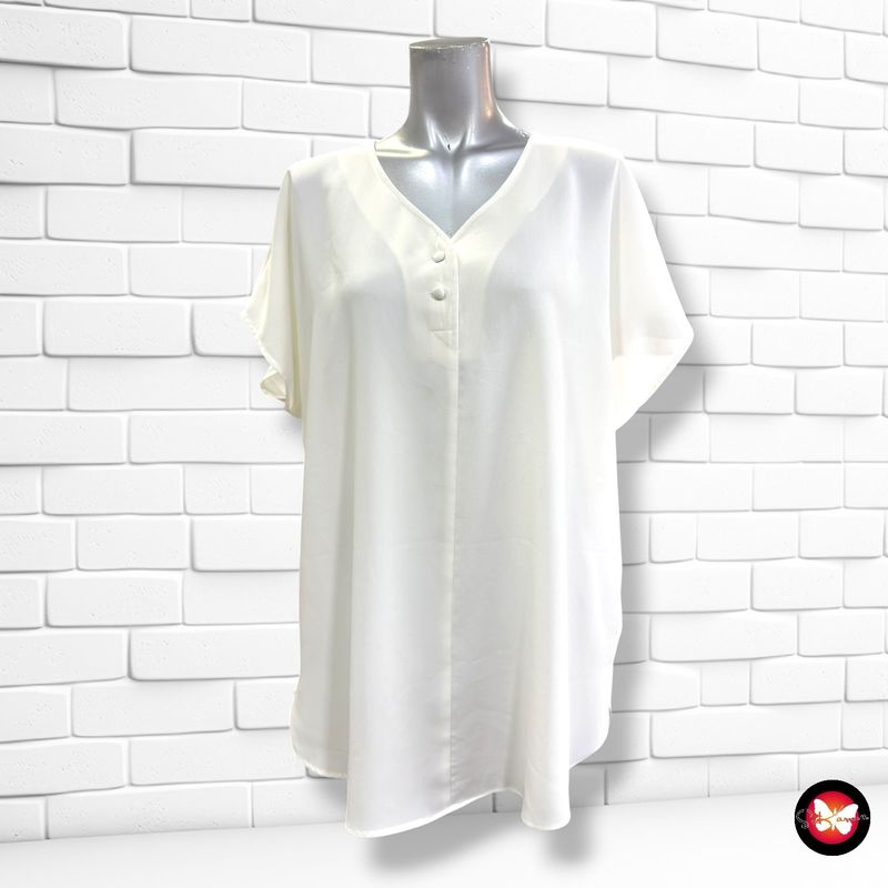Blusa de manga corta CANDA color Crema Talla 46