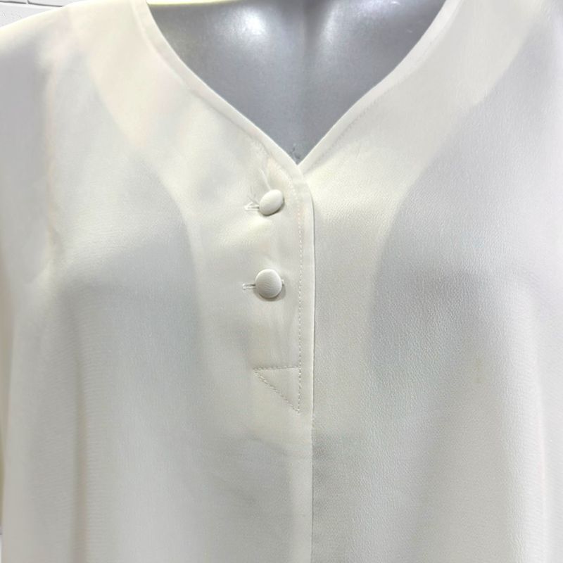 Blusa de manga corta CANDA color Crema Talla 46