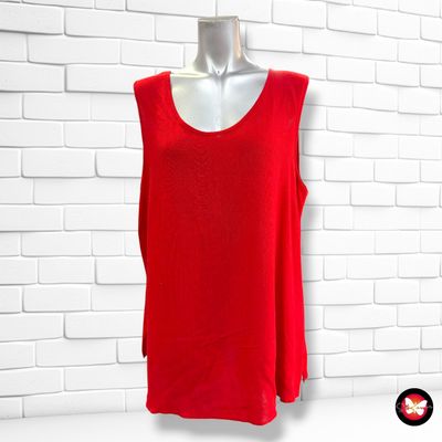 **HOY** Blusa sin mangas  color Rojo Talla 46