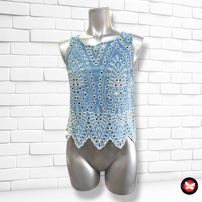 **HOY** Blusa caladita DIVIDED color Celeste y blanco Talla 34