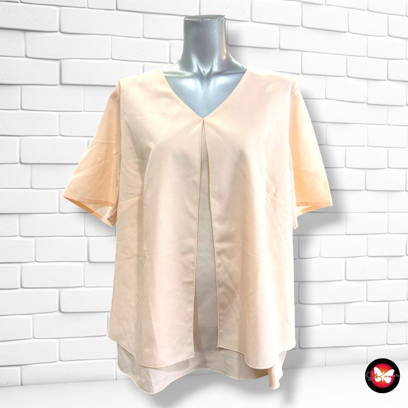 Blusa de manga corta AMBRIA color Nude Talla 44