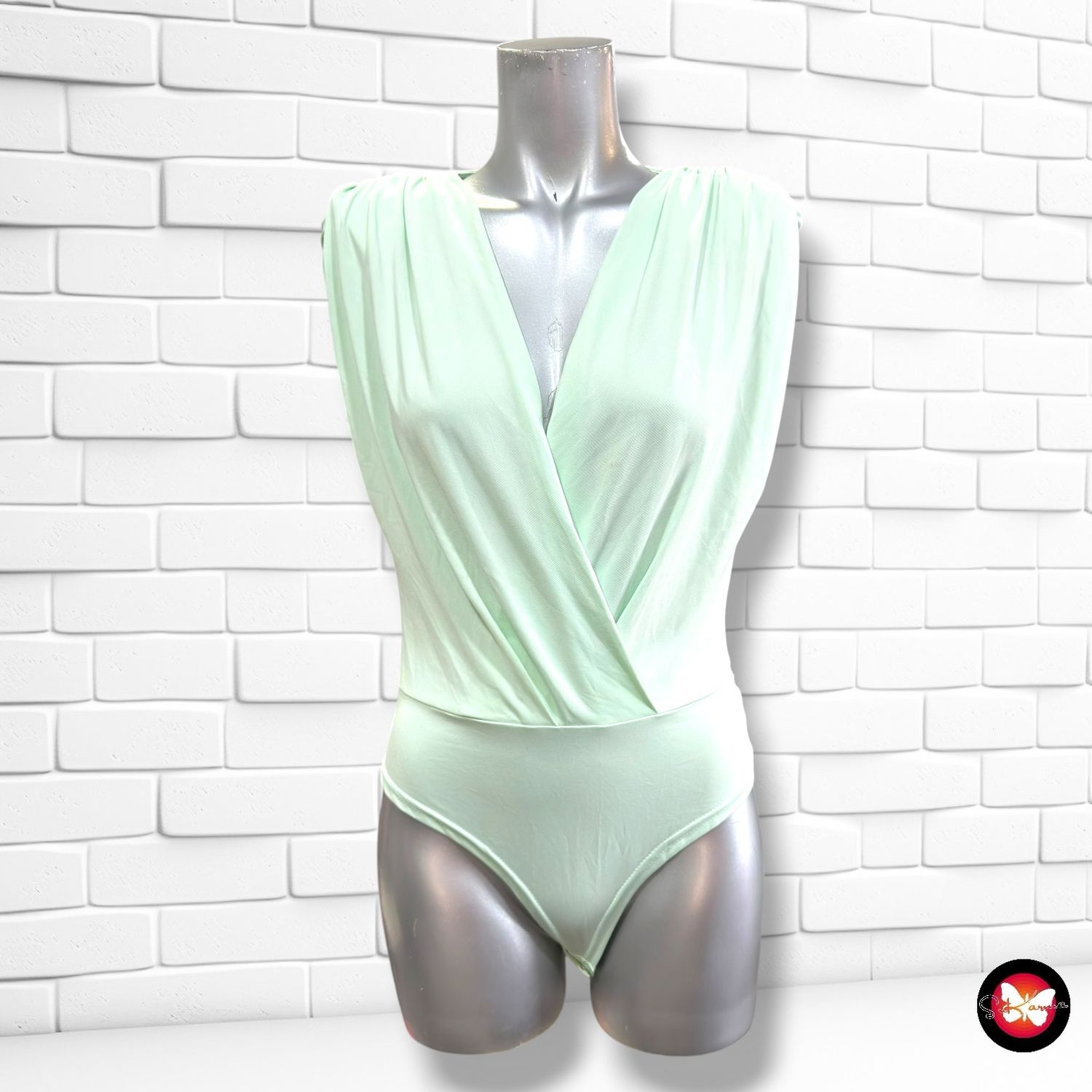 **HOY** Body escote cruzado DRÔLE DE COPINE color Menta Talla S/M