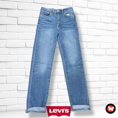 **HOY** Pantalón RIBCAGE STRAIGHT ANKLE LEVI’S color Azul vaquero Talla 12 años