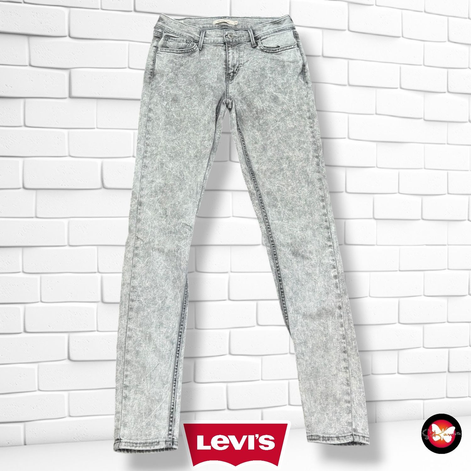 **HOY** Pantalón 710 SUPER SKINNY LEVI’S color Gris Talla M (W28)