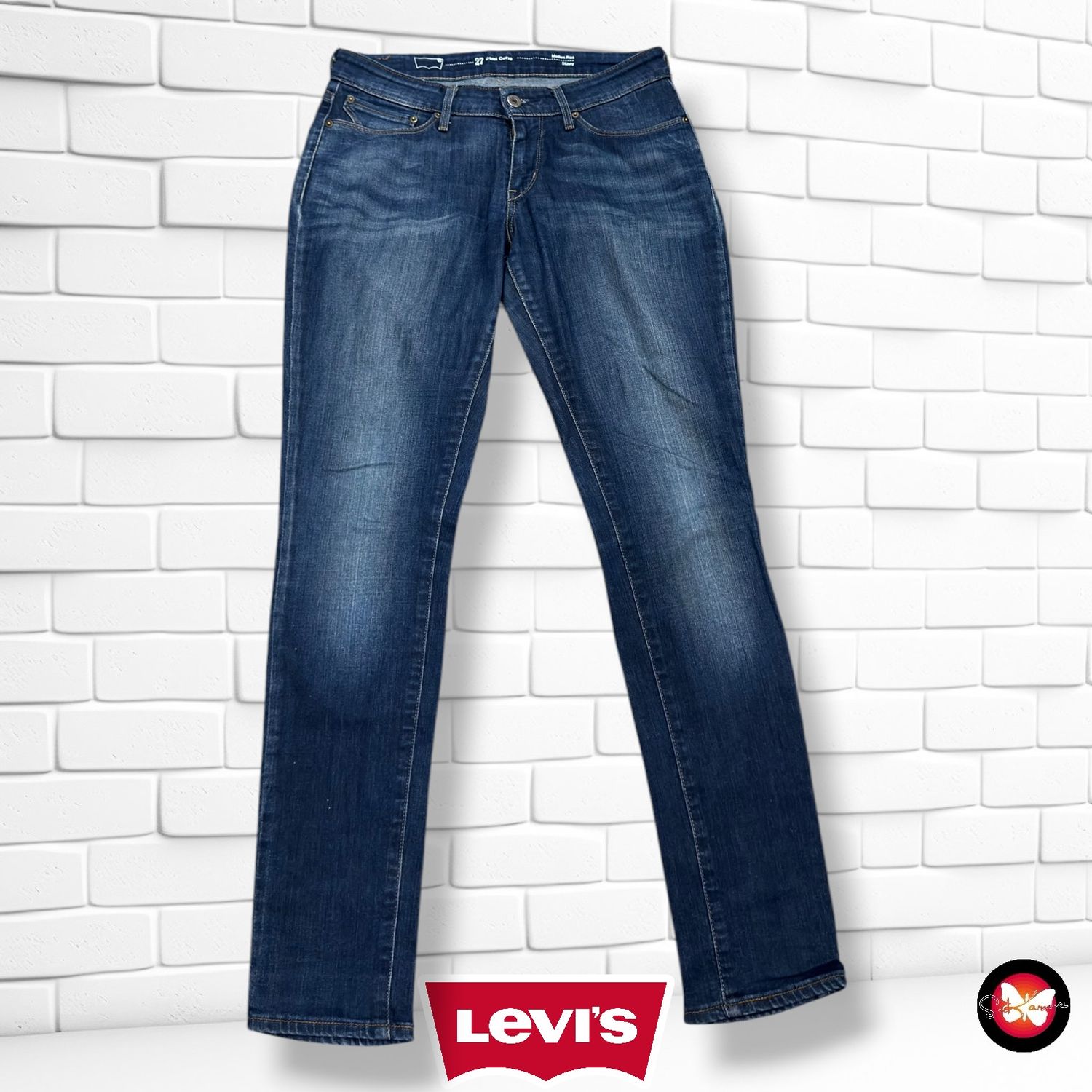Pantalón DEMI CURVE LEVI’S color Azul vaquero Talla S/M (W27)