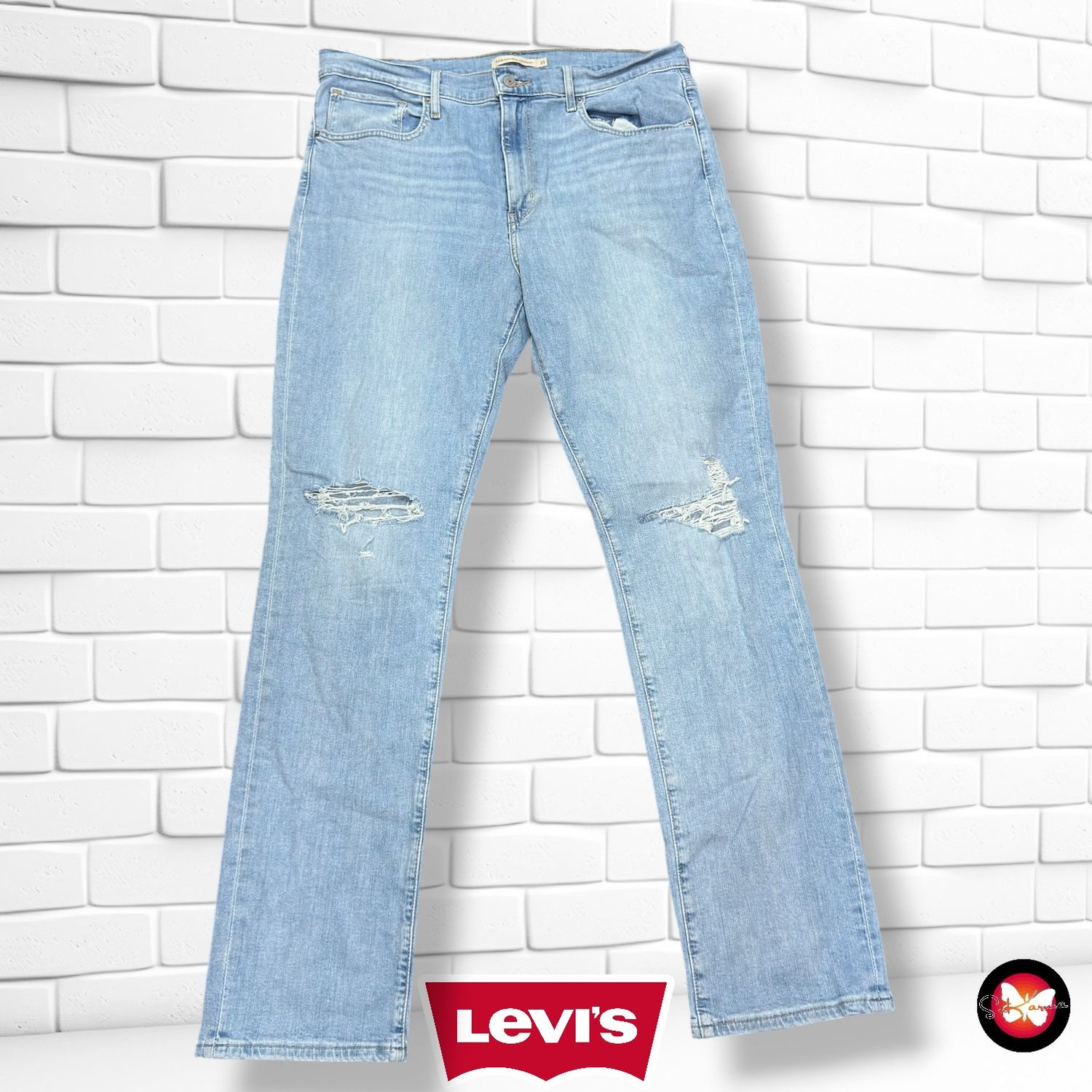 **HOY** Pantalón 724 HIGH RISE STRAIGHT LEVI’S color Azul vaquero Talla XL (W33)