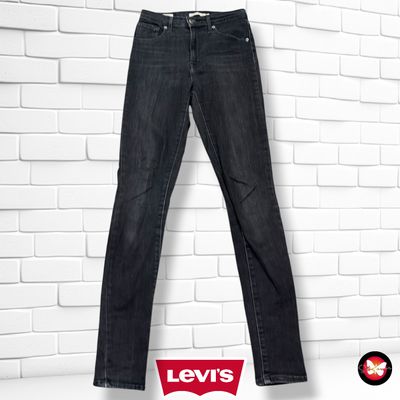**HOY** Pantalón MILE HIGH RISE SKINNY LEVI’S color Negro vaquero Talla S (W26)