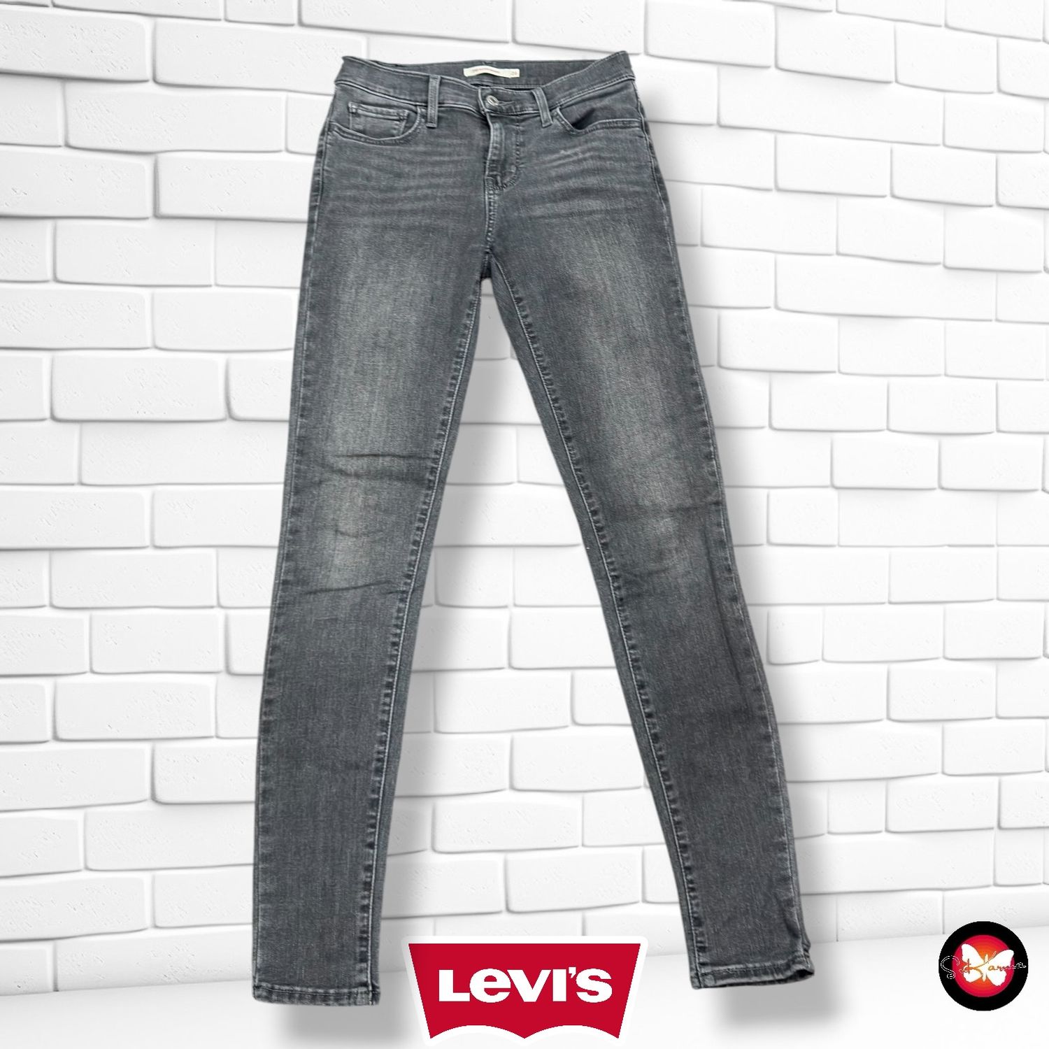 **HOY** Pantalón 710 SUPER SKINNY LEVI’S color Gris Talla S (W26)