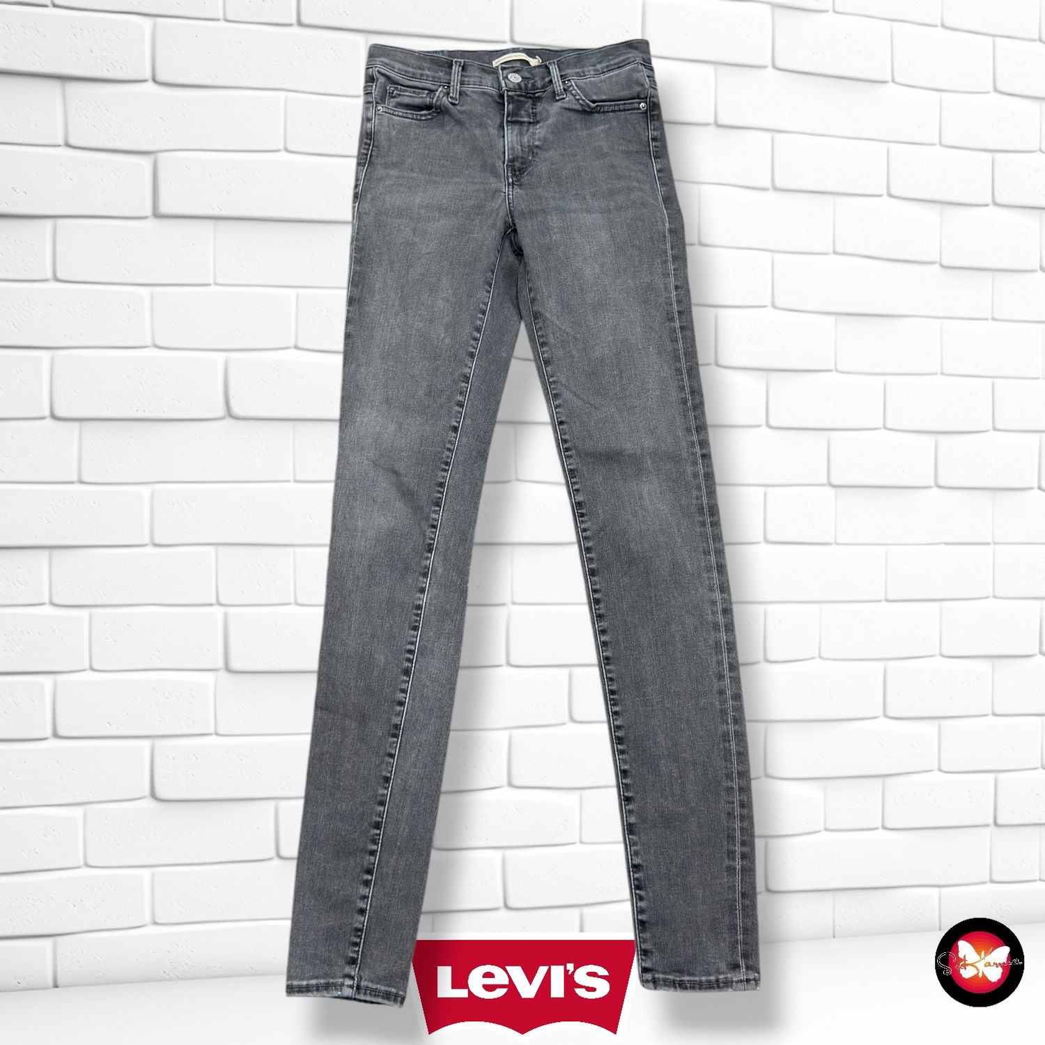 **HOY** Pantalón 310 SHAPING SUPER SKINNY LEVI’S color Gris Talla S (W26)