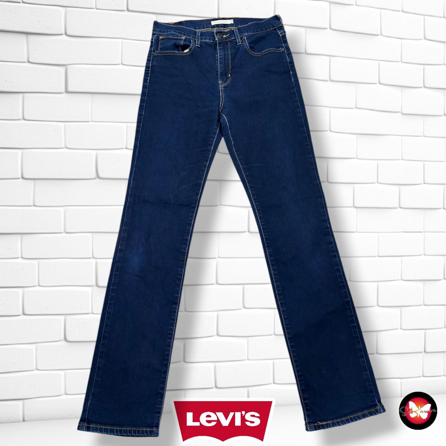 **HOY** Pantalón 724 HIGH RISE STRAIGHT LEVI’S color Azul vaquero Talla M (W28)