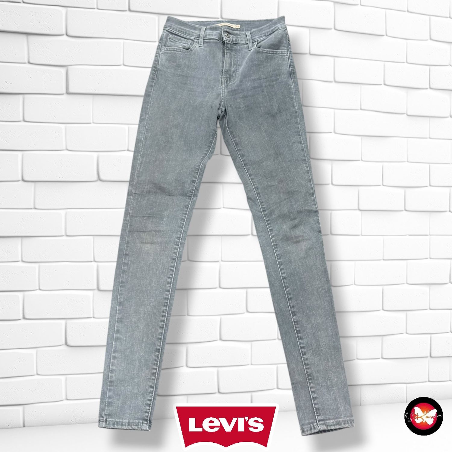 **HOY** Pantalón 720 HIGH RISE SUPER SKINNY LEVI’S color Gris Talla XS (W25)