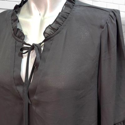 **HOY** Blusa de manga larga SHEIN color Negro Talla L