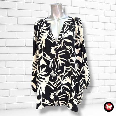 **HOY** Blusa de manga larga KAPALUA color Negro y beige Talla 42 (grande)