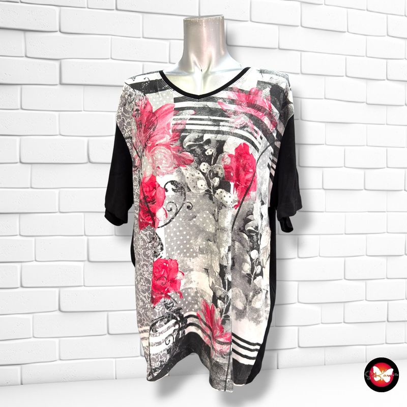 **HOY** Camiseta de manga corta BEXLEYS color Negro, blanco y rojo Talla XL