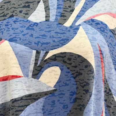 **HOY** Camiseta de manga corta  color Azul, blanco y rojo Talla ÚNICA