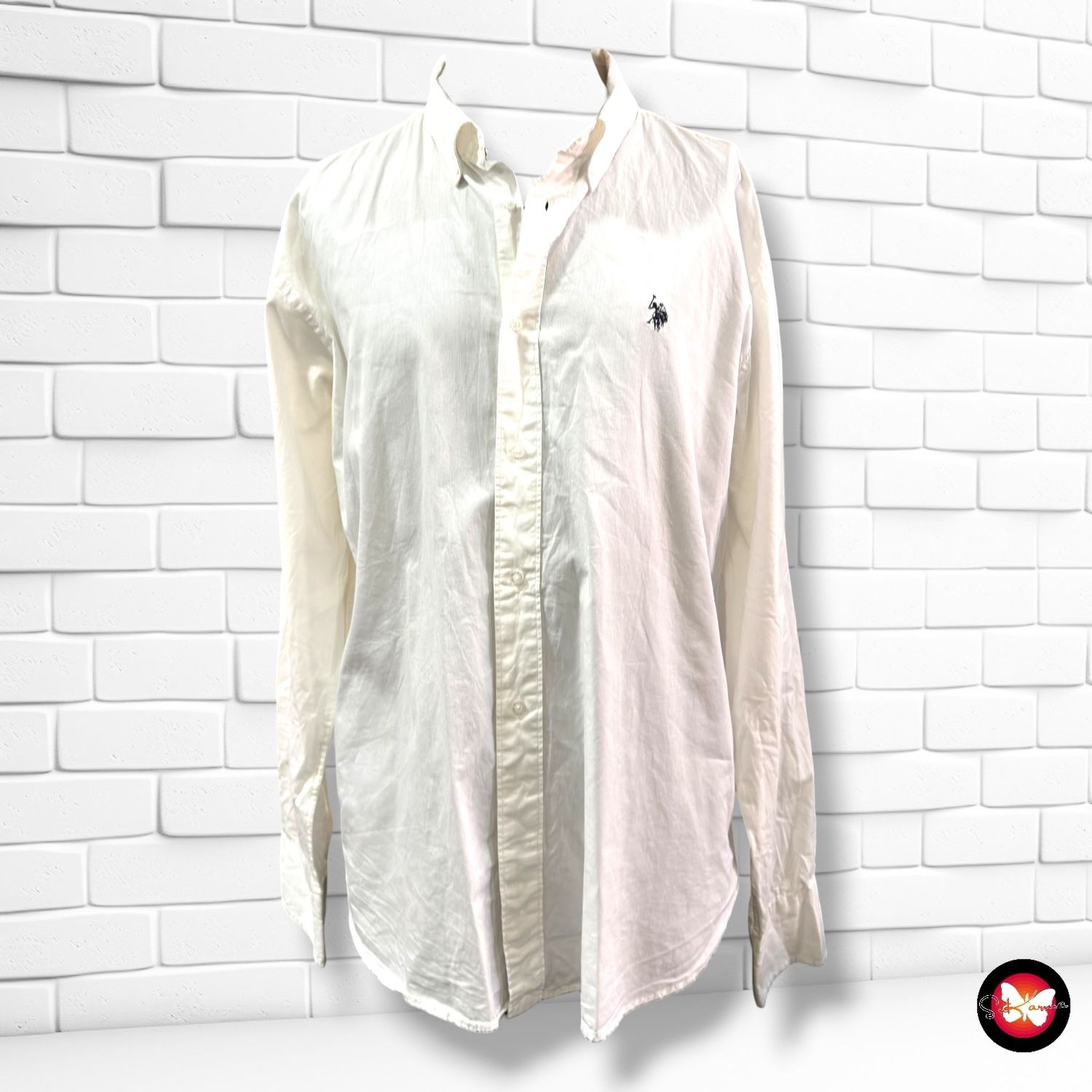 **HOY** Camisa de manga larga U.S. POLO ASSN. color Blanco Talla Hombre XXL