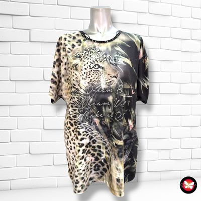 **HOY** Camiseta de manga corta con animal print MICHÈLE BOYARD color Negro y varios Talla 46
