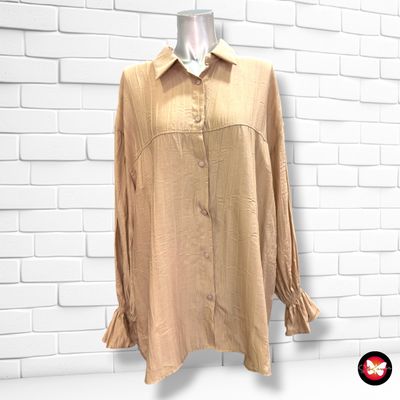 **HOY** Camisa de manga larga  color Camel Talla 46