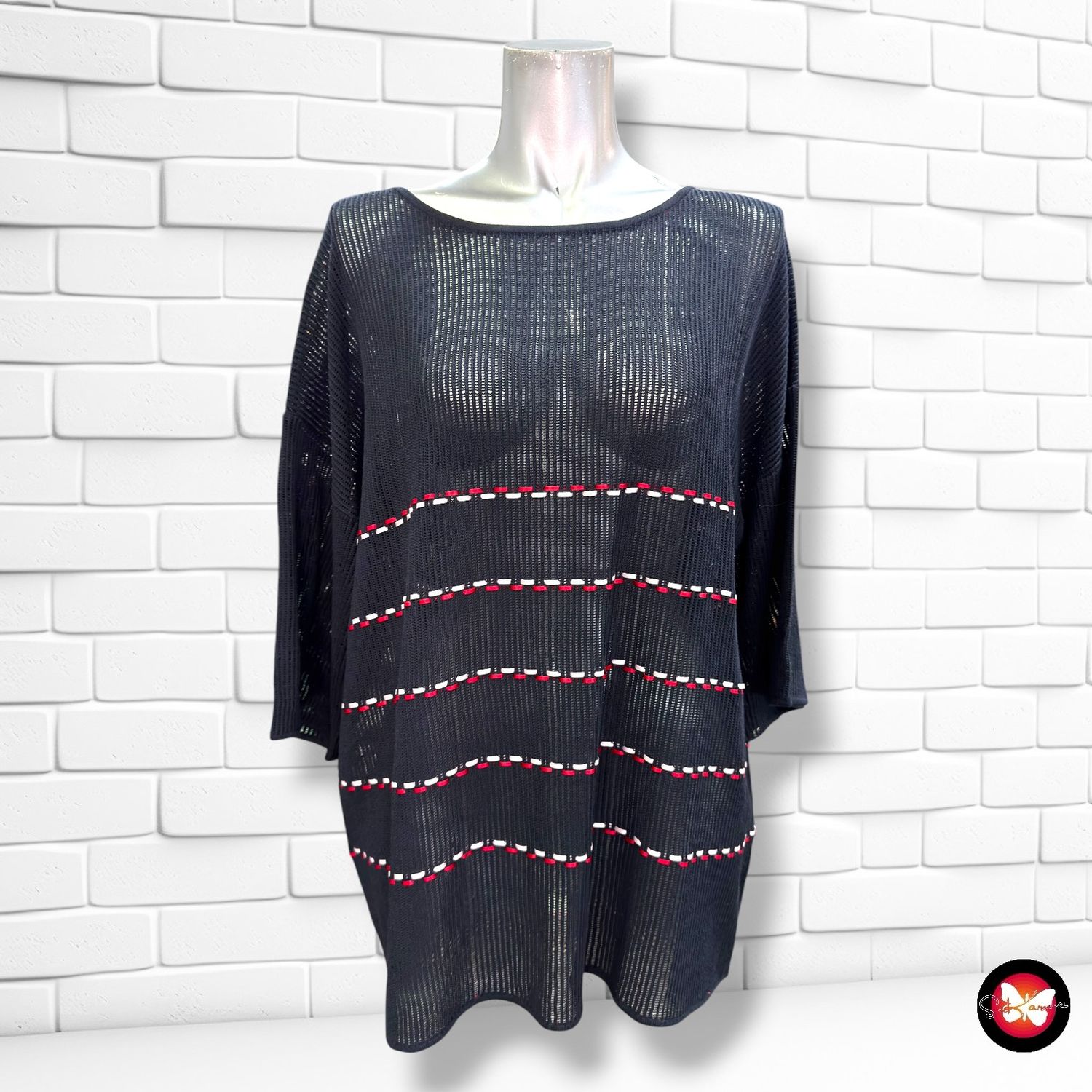 **HOY** Jersey de media manga  color Azul marino Talla L/XL